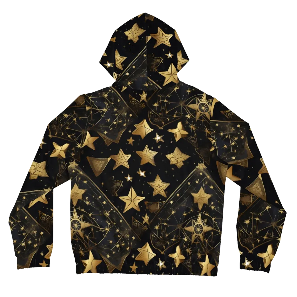 Gilded Constellation on Women's Full-Zip Hoodie — Back