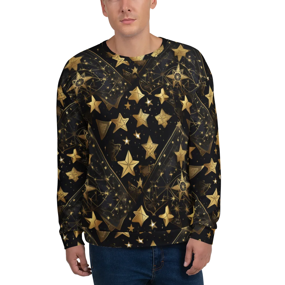 Gilded Constellation on Sweatshirt — Front