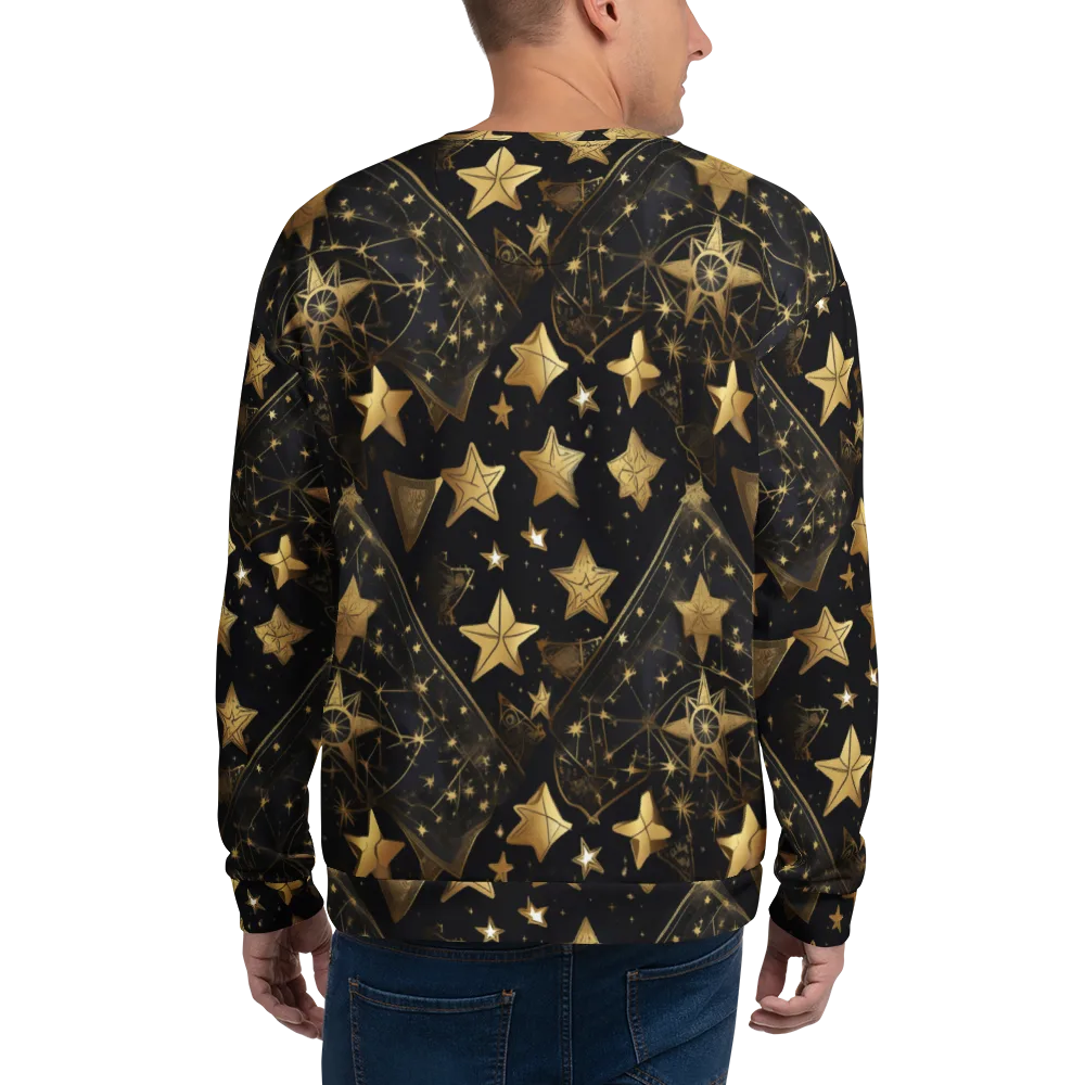 Gilded Constellation on Sweatshirt — Back