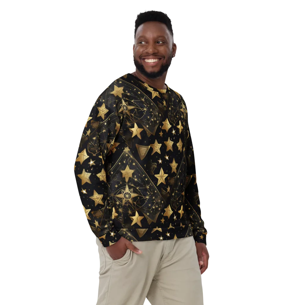 Gilded Constellation on Sweatshirt — Front