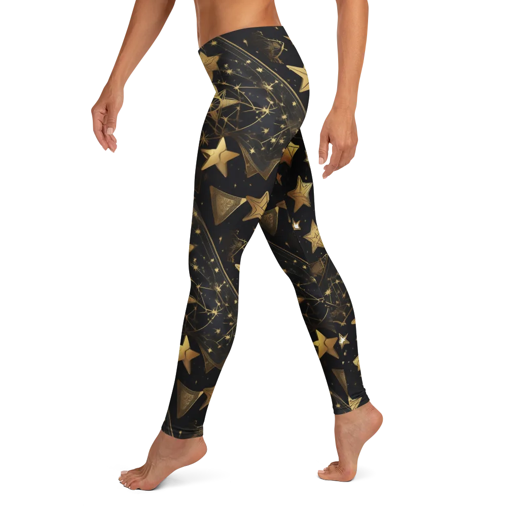 Gilded Constellation on Leggings — Left
