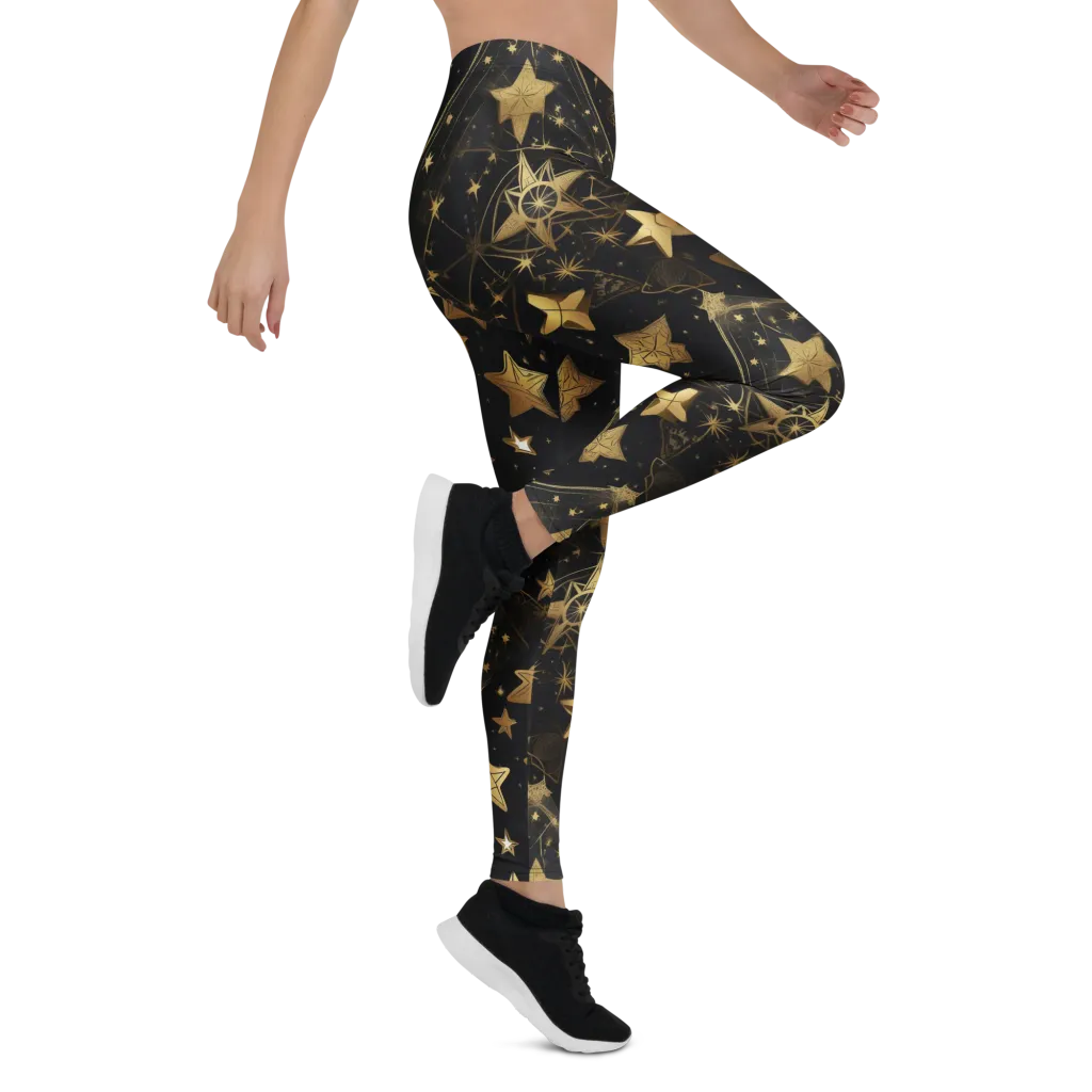 Gilded Constellation on Leggings — Right