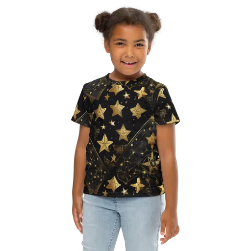 Gilded Constellation on a Kids Crew Neck T-Shirt