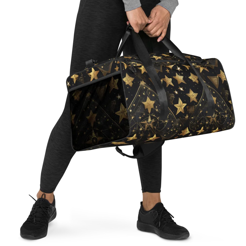 Gilded Constellation on Duffle Bag — Right Front
