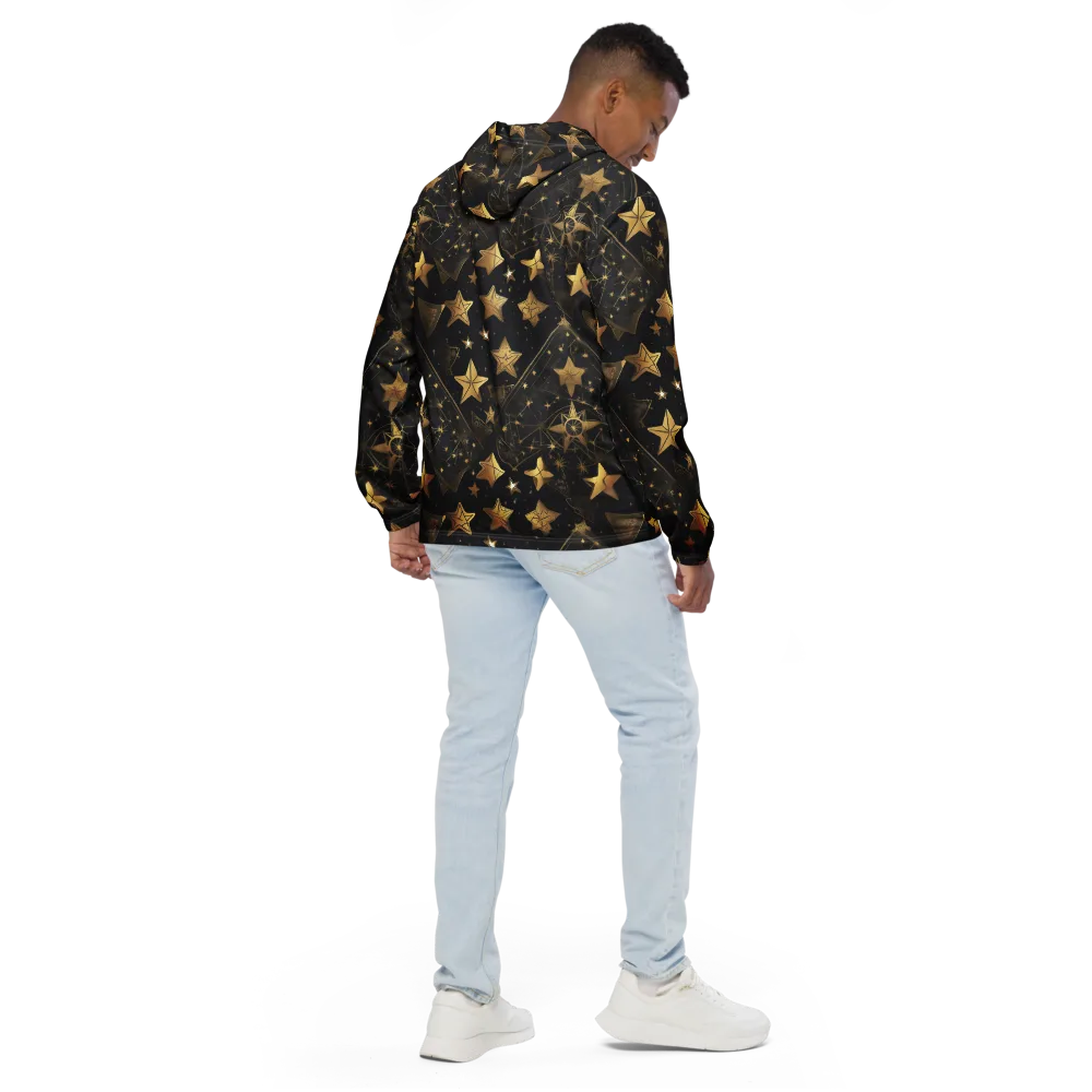 Gilded Constellation on Men's Windbreaker — Back
