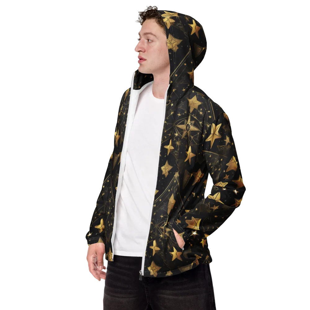Gilded Constellation on Men's Windbreaker — Left Front