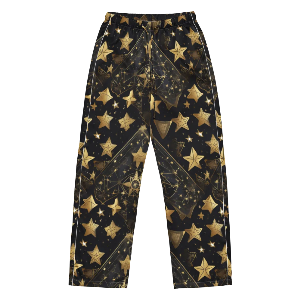 Gilded Constellation on Women's Pajama Pants — Front