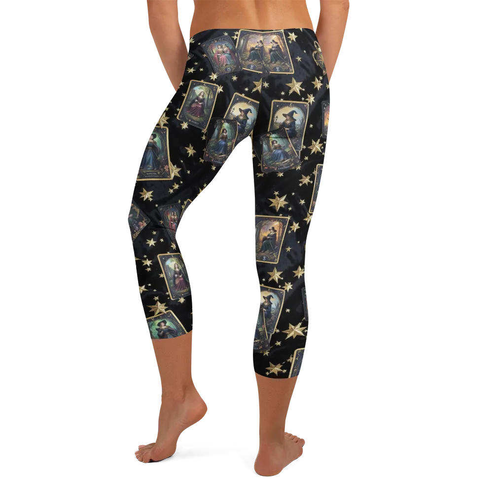 Celestial Arcana on Capri Leggings — Back
