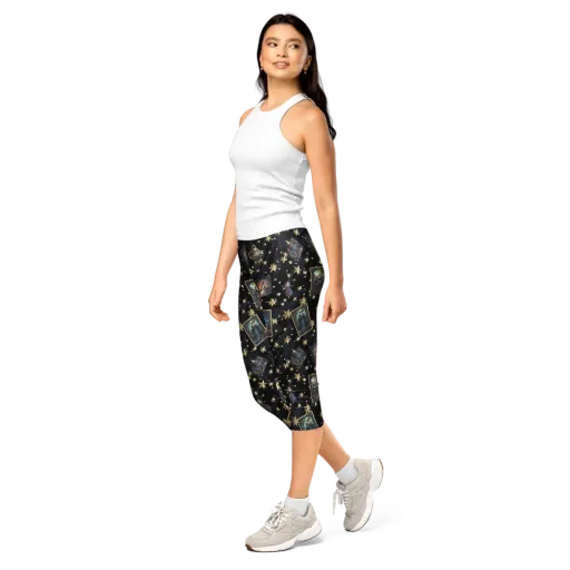 Celestial Arcana on a Capri Leggings