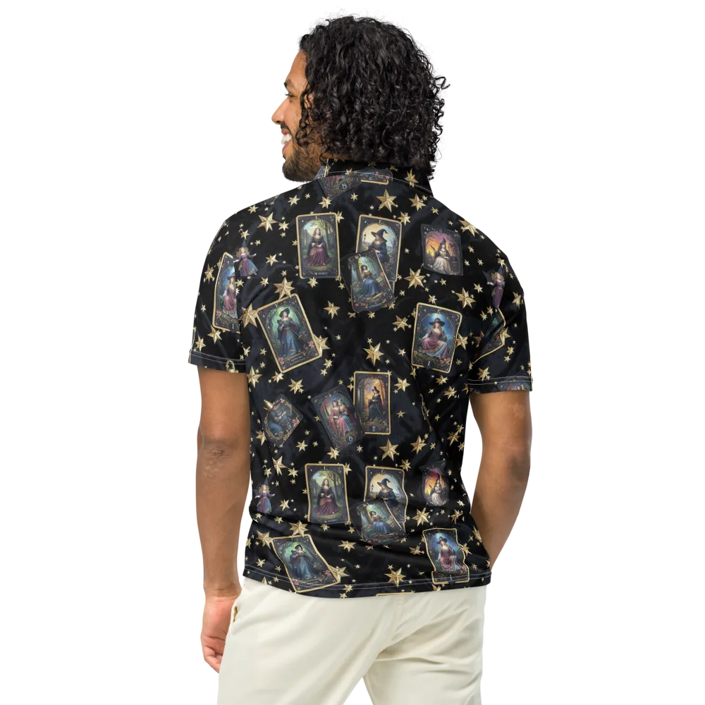 Celestial Arcana on Men's Slim Fit Polo Shirt — Back