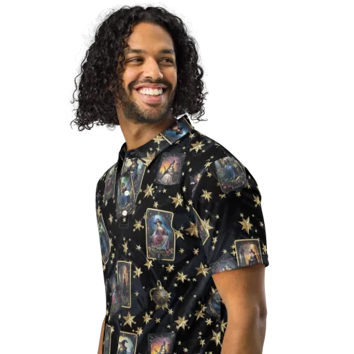 Celestial Arcana on a Men's Slim Fit Polo Shirt