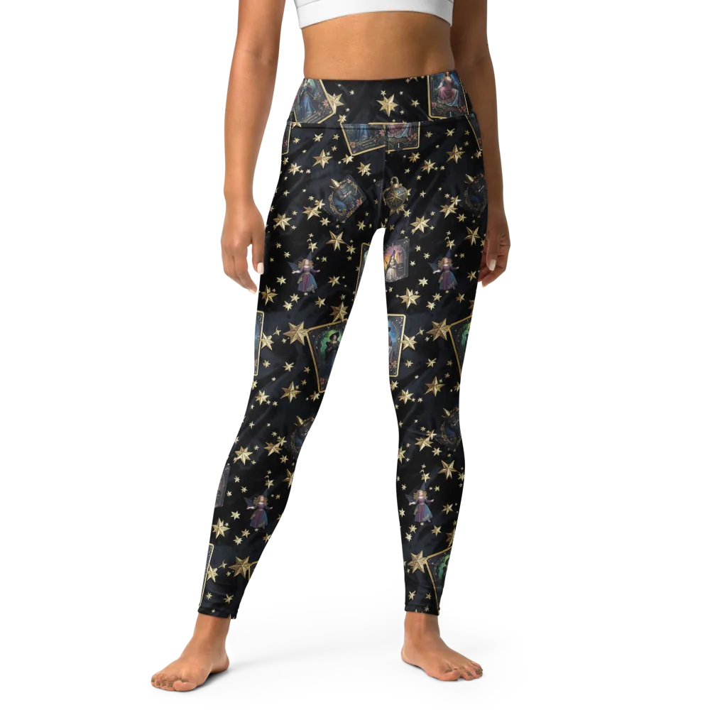 Celestial Arcana on Yoga Leggings — Front
