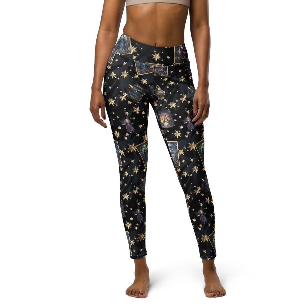 Celestial Arcana on Yoga Leggings — Front