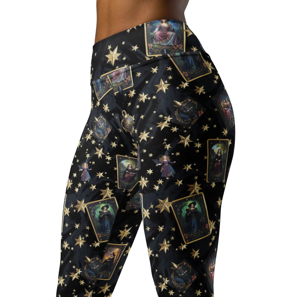 Celestial Arcana on Yoga Leggings — Left Front