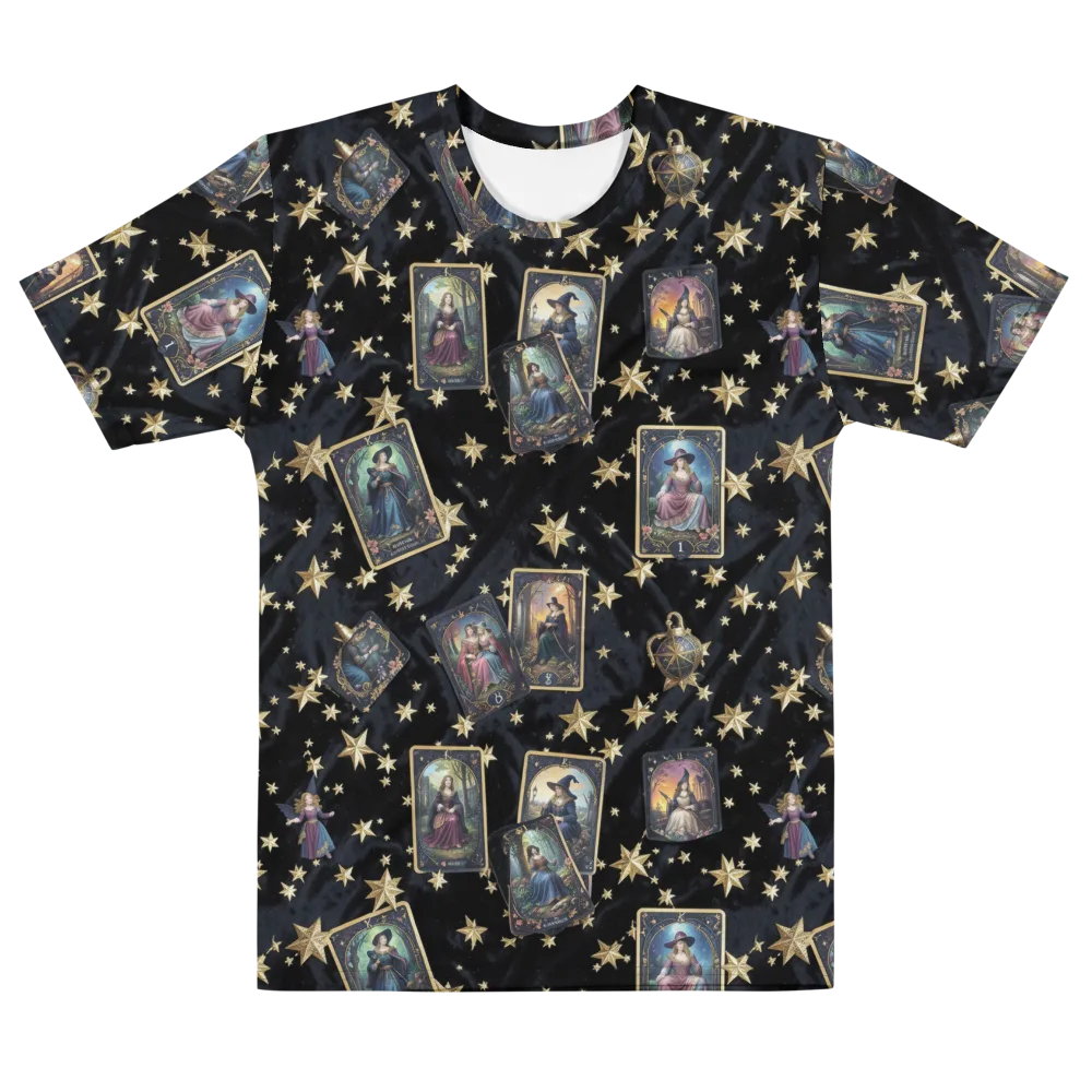 Celestial Arcana on Men's Cotton Crew Neck T-Shirt — Front