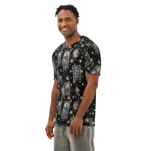 Celestial Arcana on a Men's Cotton Crew Neck T-Shirt