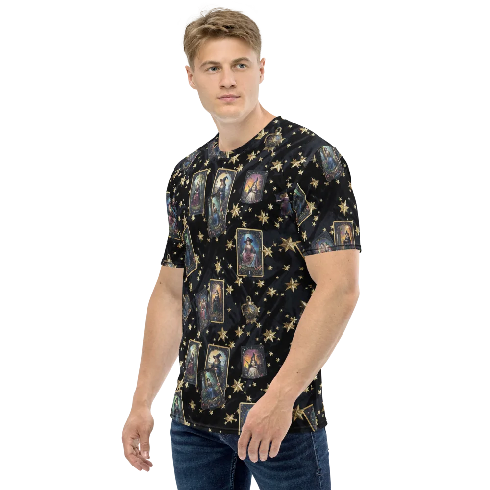 Celestial Arcana on Men's Crew Neck T-Shirt — Left