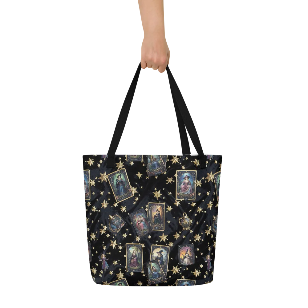 Celestial Arcana on Large Tote Bag W/ Pocket — Front