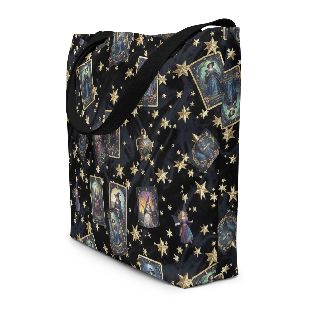 Celestial Arcana on Large Tote Bag W/ Pocket — Front