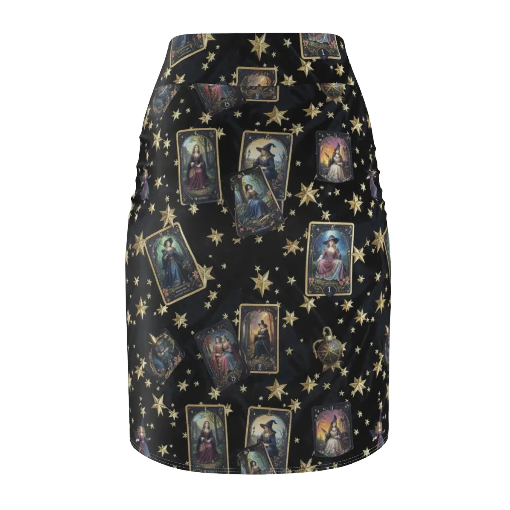 Celestial Arcana on Pencil Skirt — Back