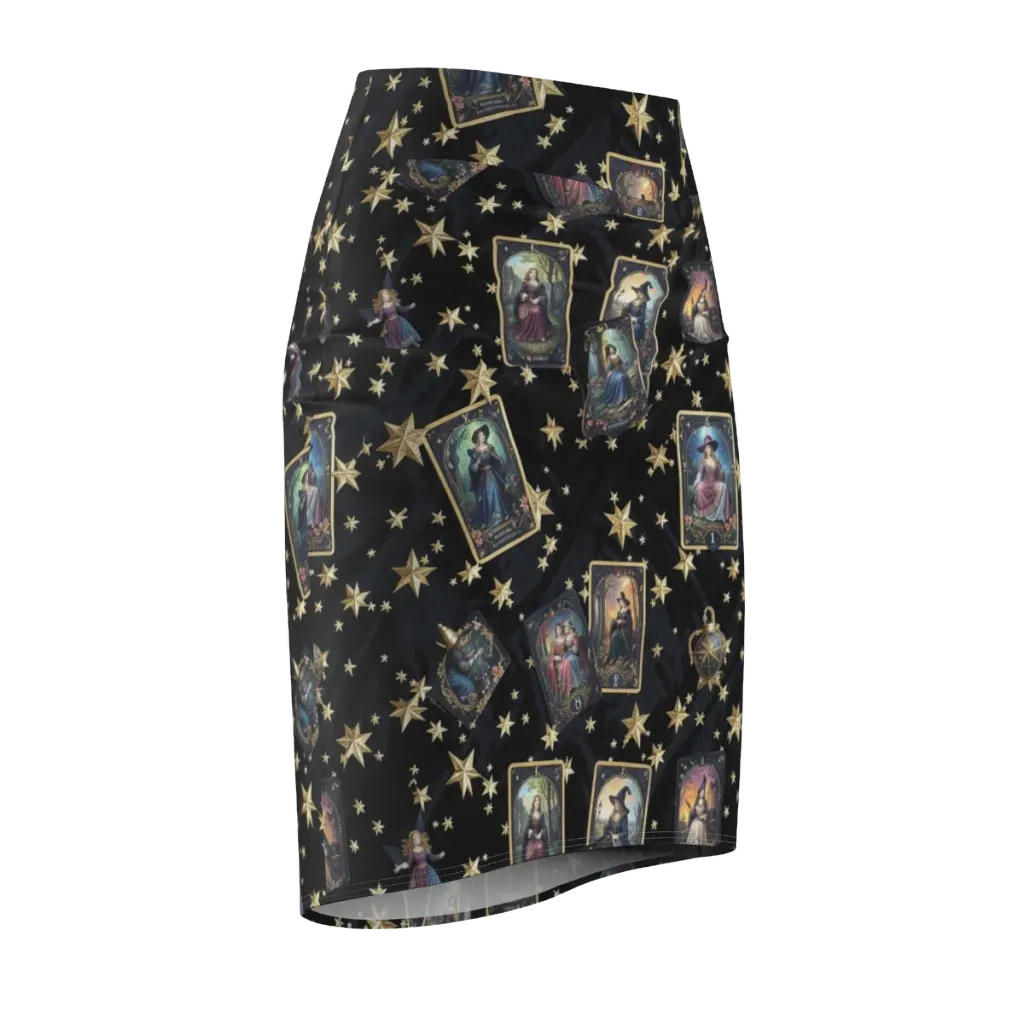 Celestial Arcana on Pencil Skirt — Front Side