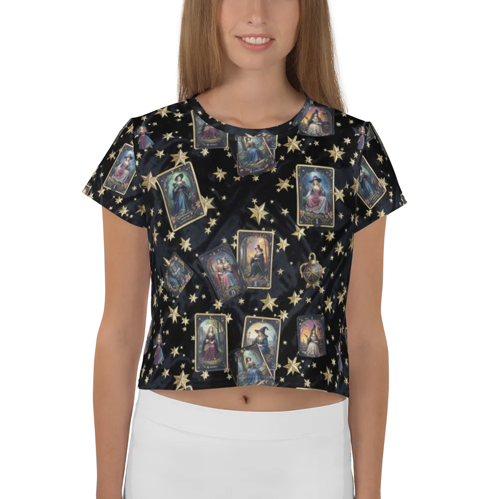 Celestial Arcana on Crop Tee — Front