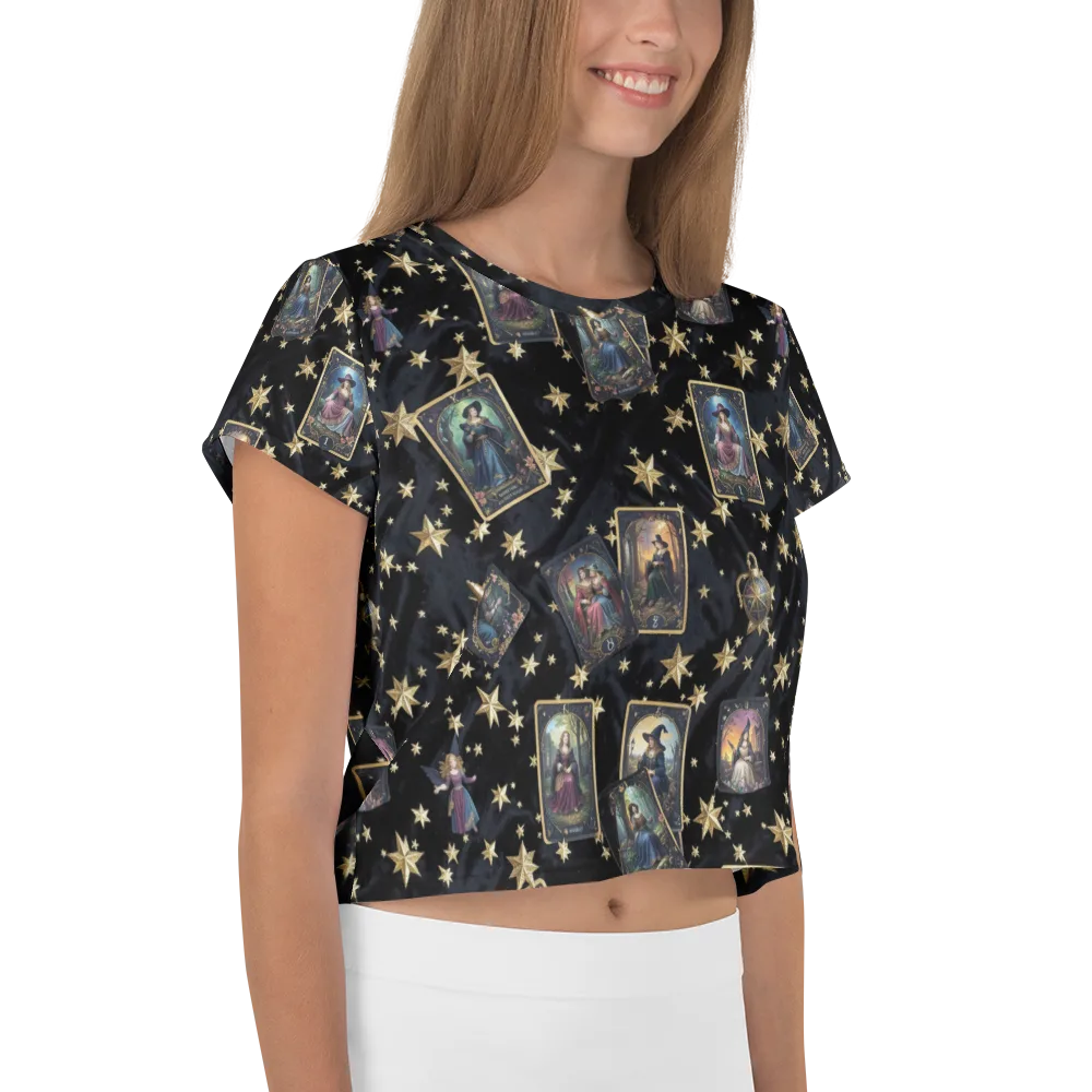Celestial Arcana on Crop Tee — Right