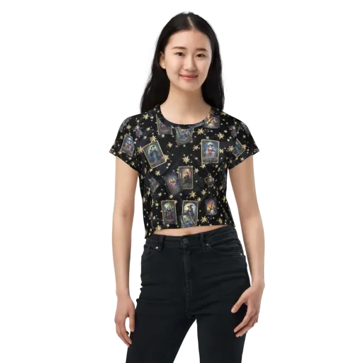 Celestial Arcana on a Crop Tee