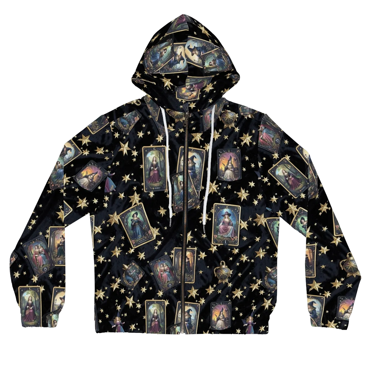 Celestial Arcana on Women's Full-Zip Hoodie — Front