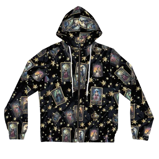 Celestial Arcana on a Women's Full-Zip Hoodie