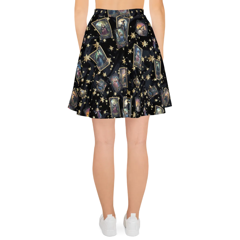 Celestial Arcana on Skater Skirt — Back