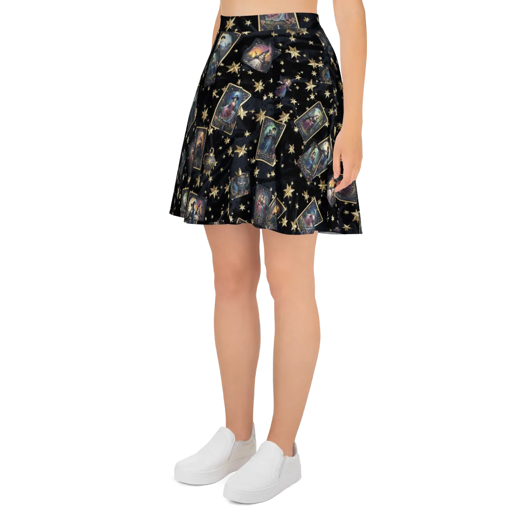 Celestial Arcana on Skater Skirt — Left