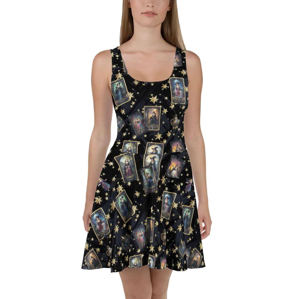 Celestial Arcana on Skater Dress — Front