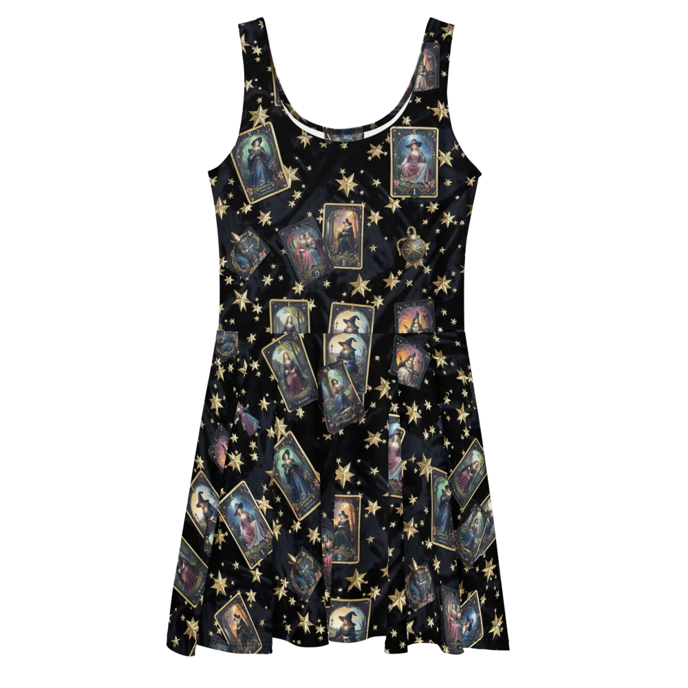 Celestial Arcana on Skater Dress — Front