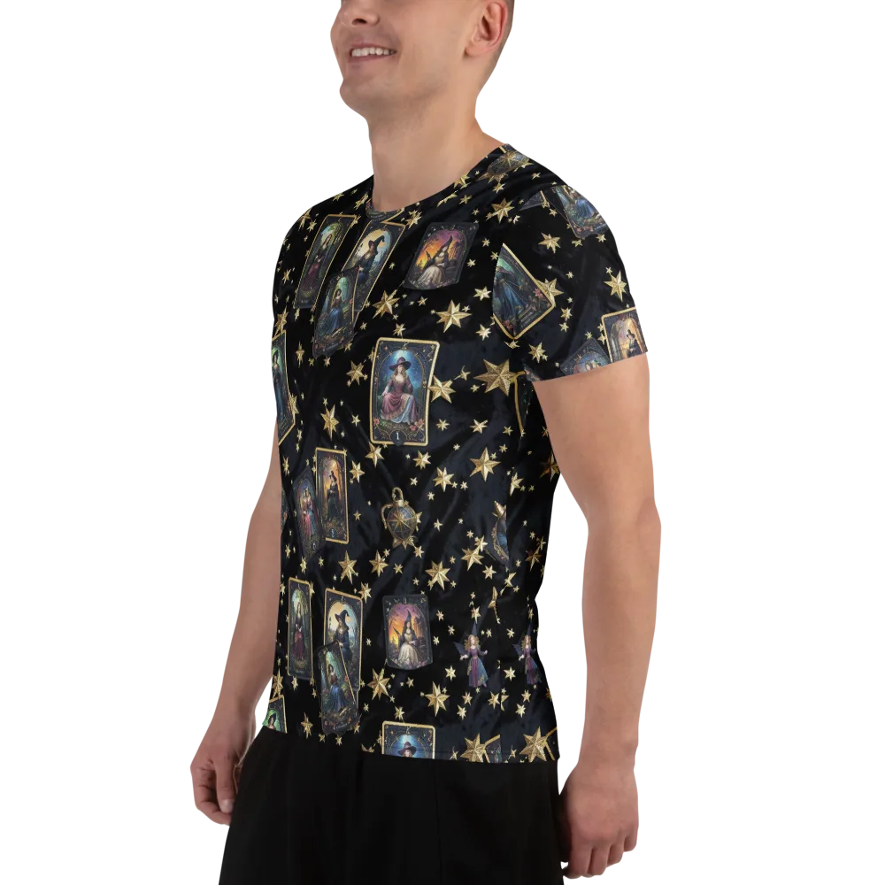 Celestial Arcana on Men's Athletic T-Shirt — Left