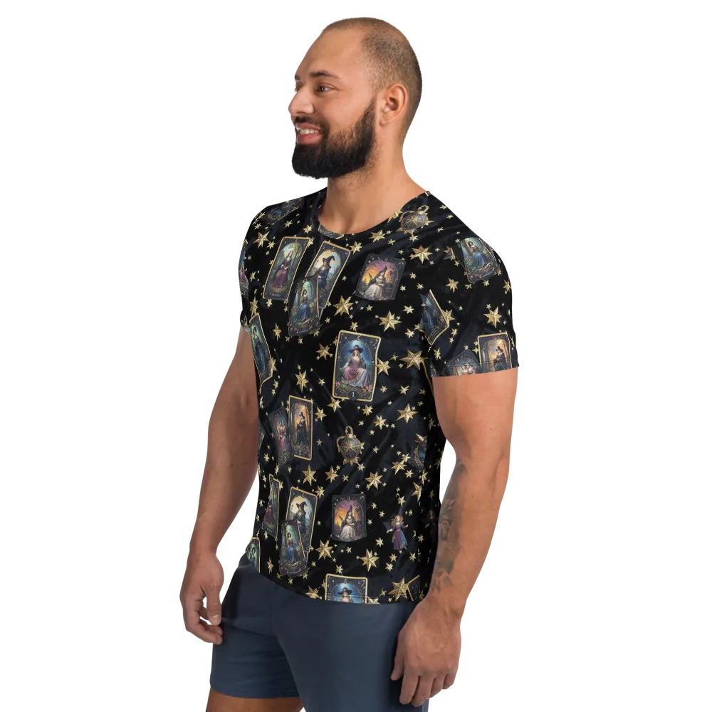 Celestial Arcana on Men's Athletic T-Shirt — Left