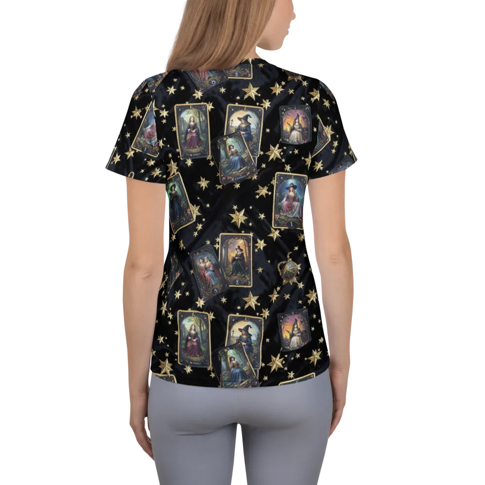 Celestial Arcana on Women's Athletic T-Shirt — Back