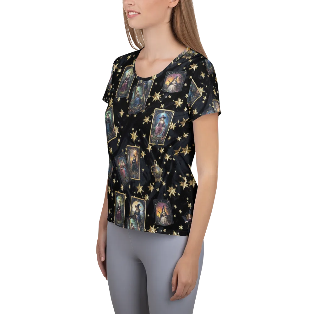 Celestial Arcana on Women's Athletic T-Shirt — Left