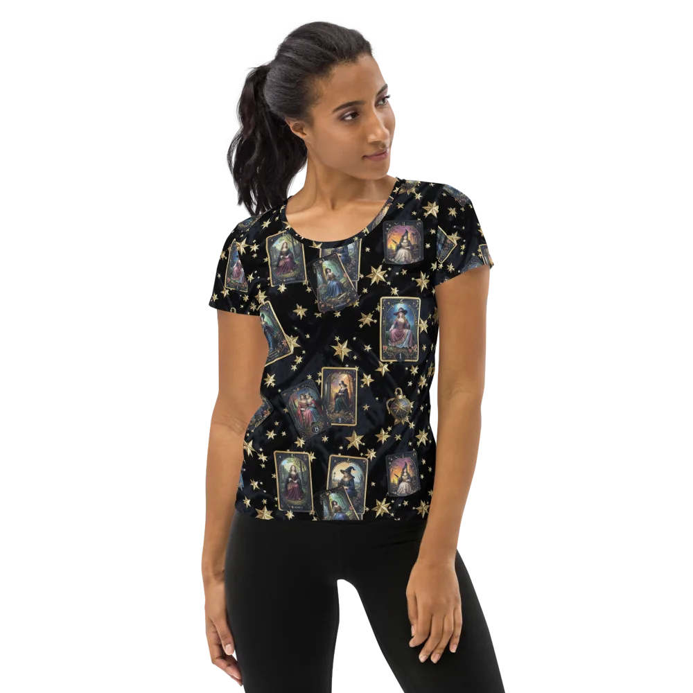 Celestial Arcana on Women's Athletic T-Shirt — Front
