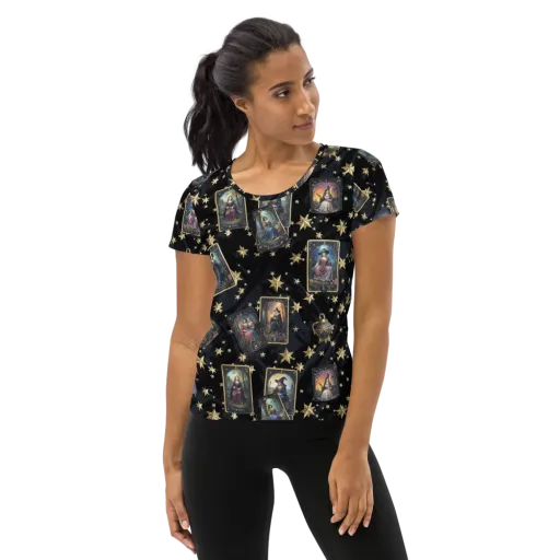 Celestial Arcana on a Women's Athletic T-Shirt