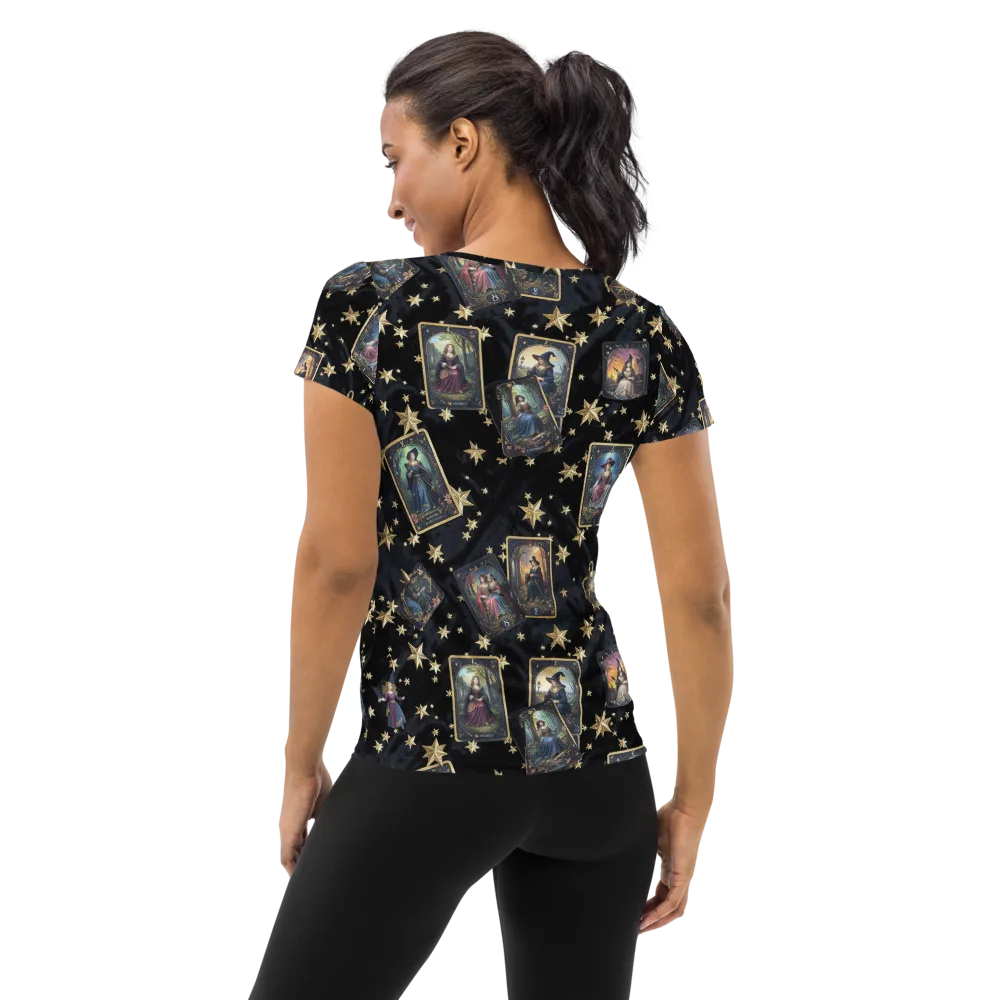 Celestial Arcana on Women's Athletic T-Shirt — Back
