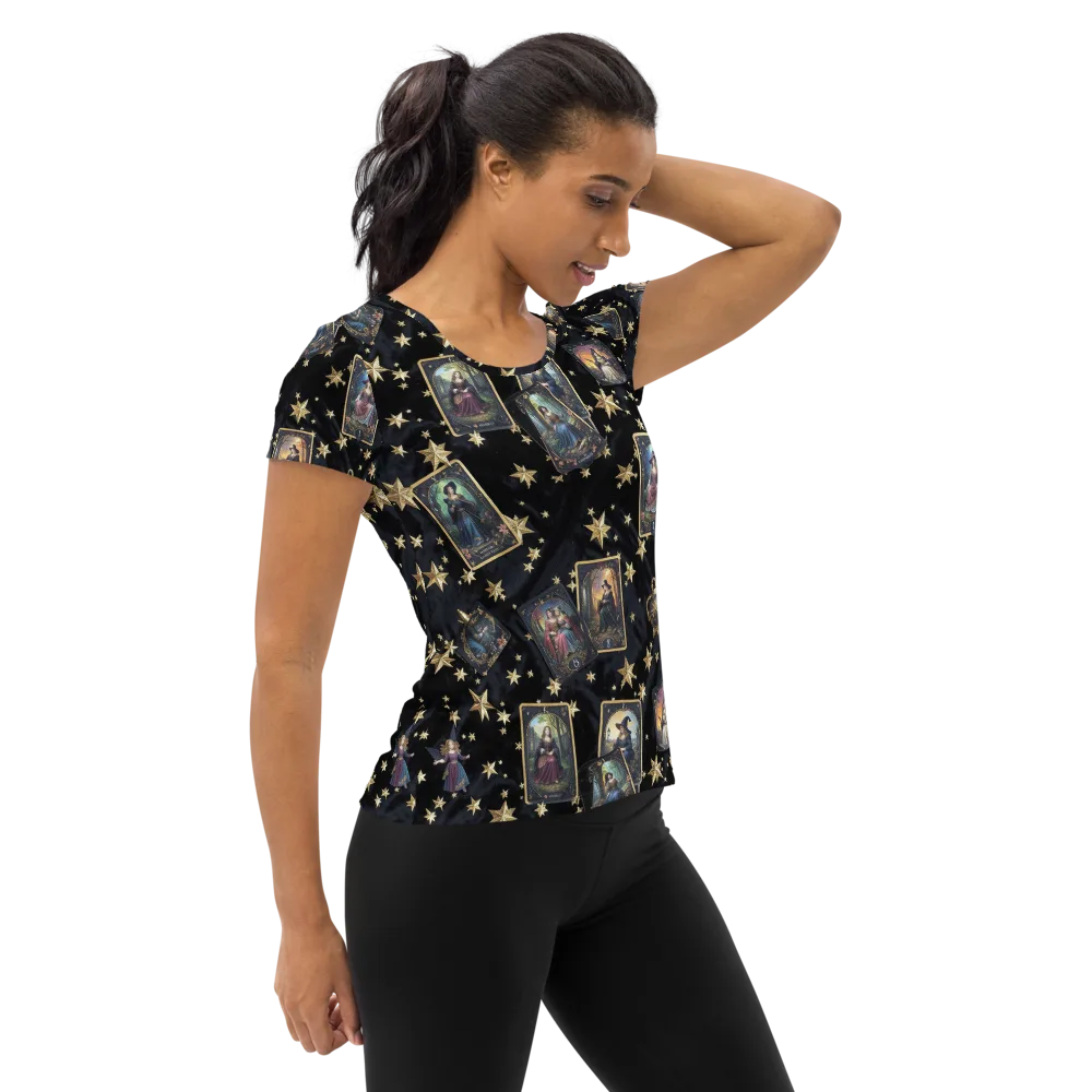 Celestial Arcana on Women's Athletic T-Shirt — Right