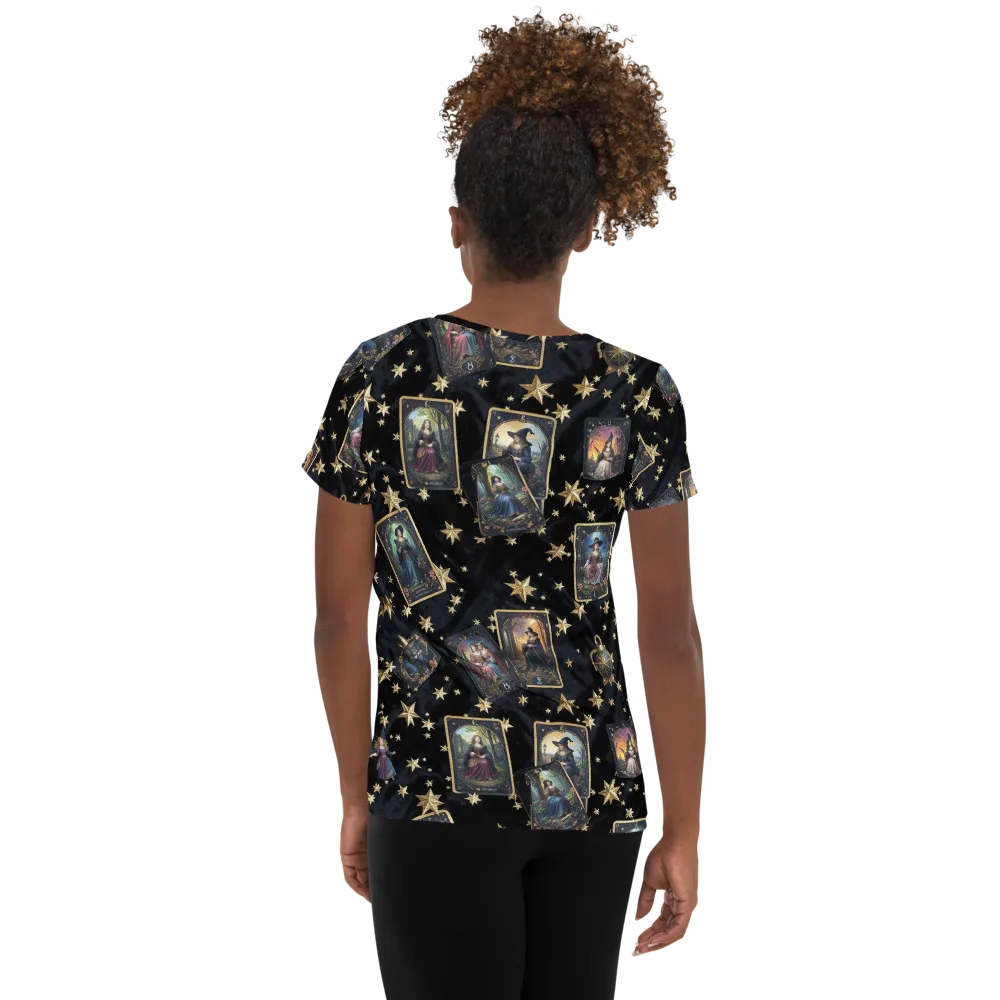 Celestial Arcana on Women's Athletic T-Shirt — Back