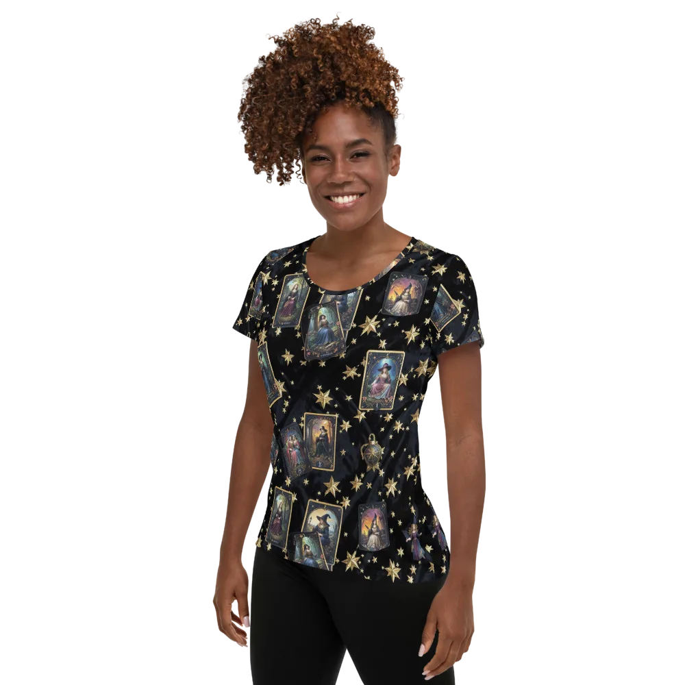 Celestial Arcana on Women's Athletic T-Shirt — Left