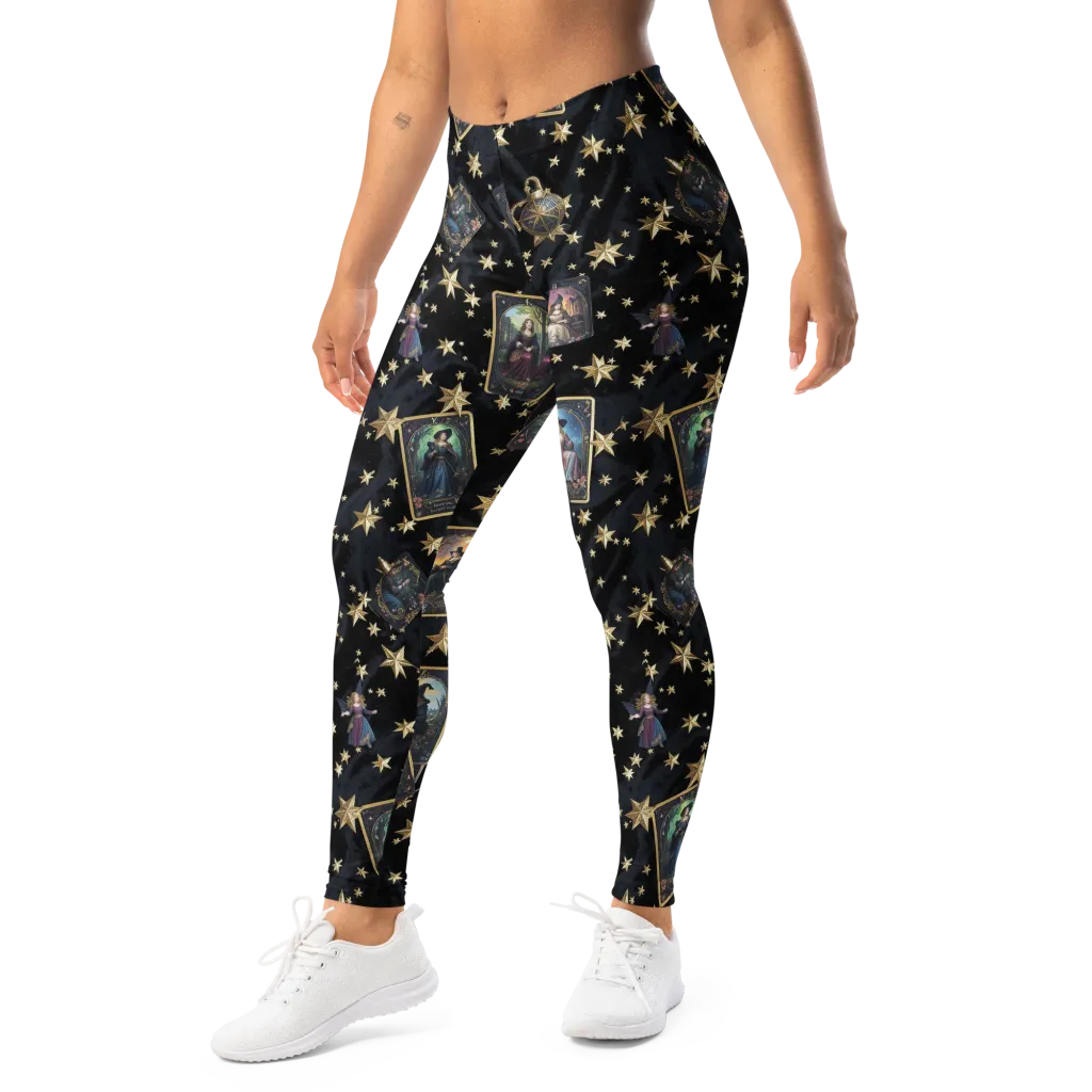 Celestial Arcana on Leggings — Left Front