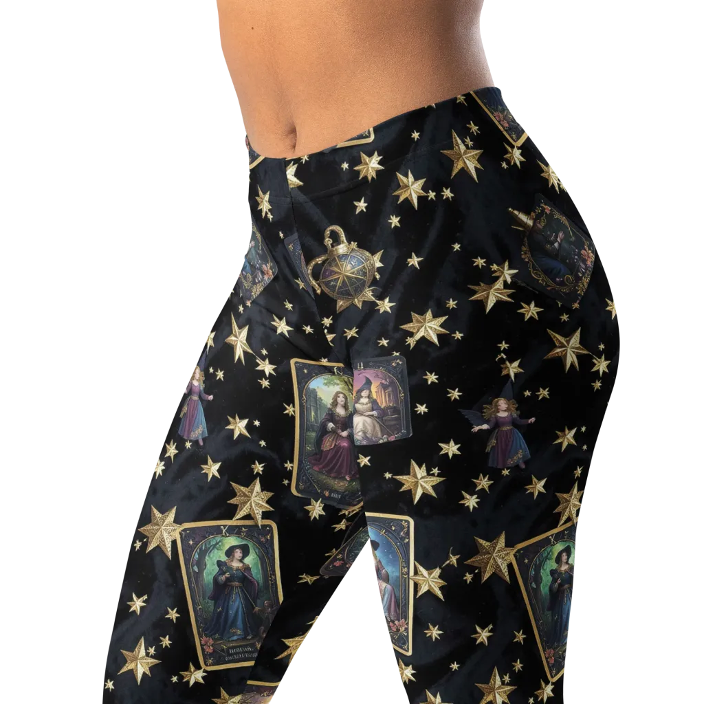 Celestial Arcana on Leggings — Left Front