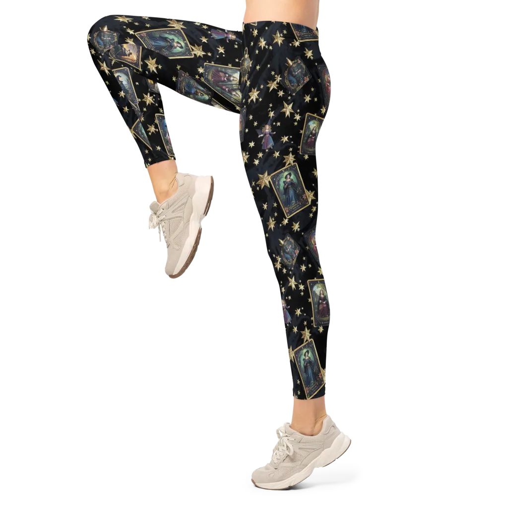 Celestial Arcana on Leggings — Left