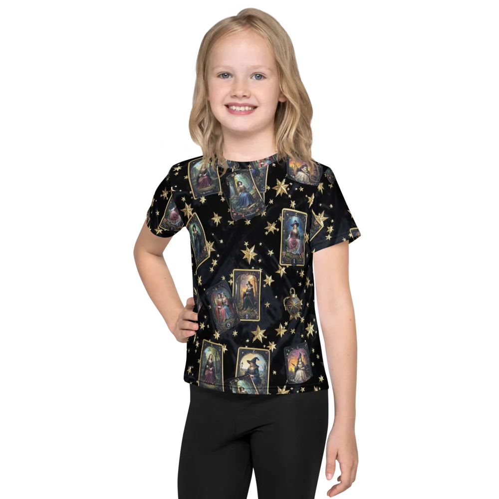 Celestial Arcana on Kids Crew Neck T-Shirt — Front