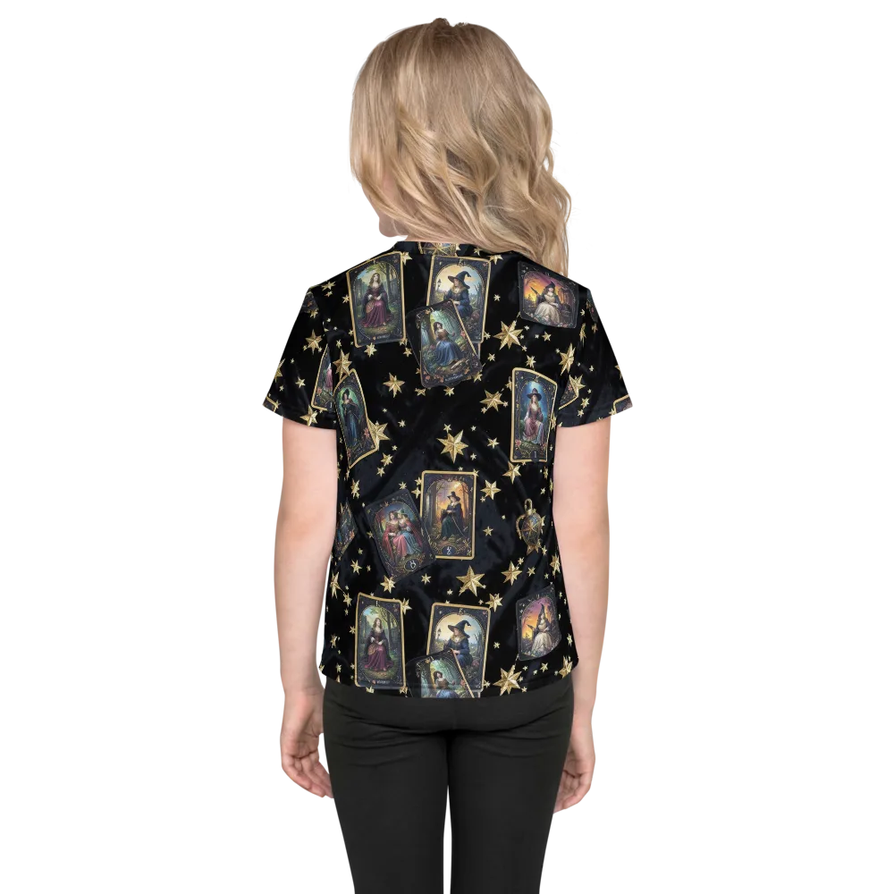Celestial Arcana on Kids Crew Neck T-Shirt — Back