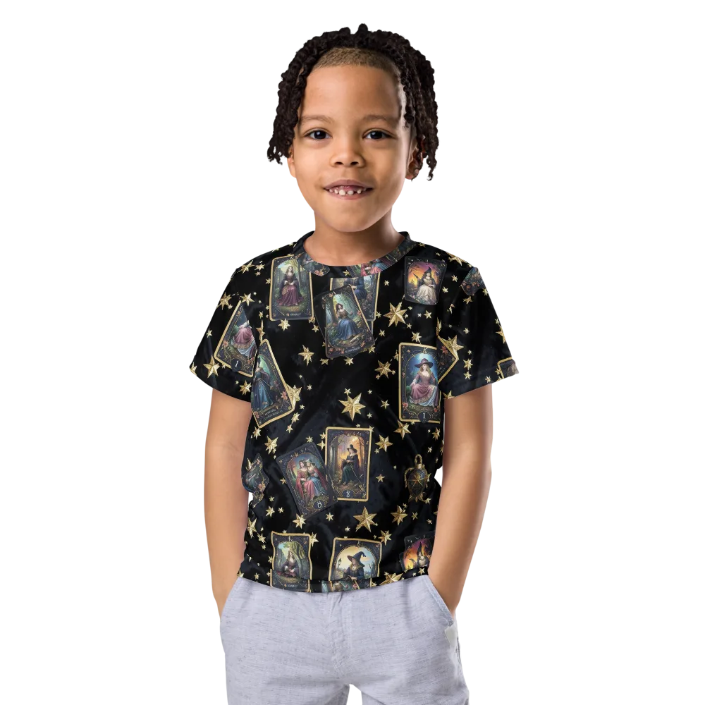 Celestial Arcana on Kids Crew Neck T-Shirt — Front
